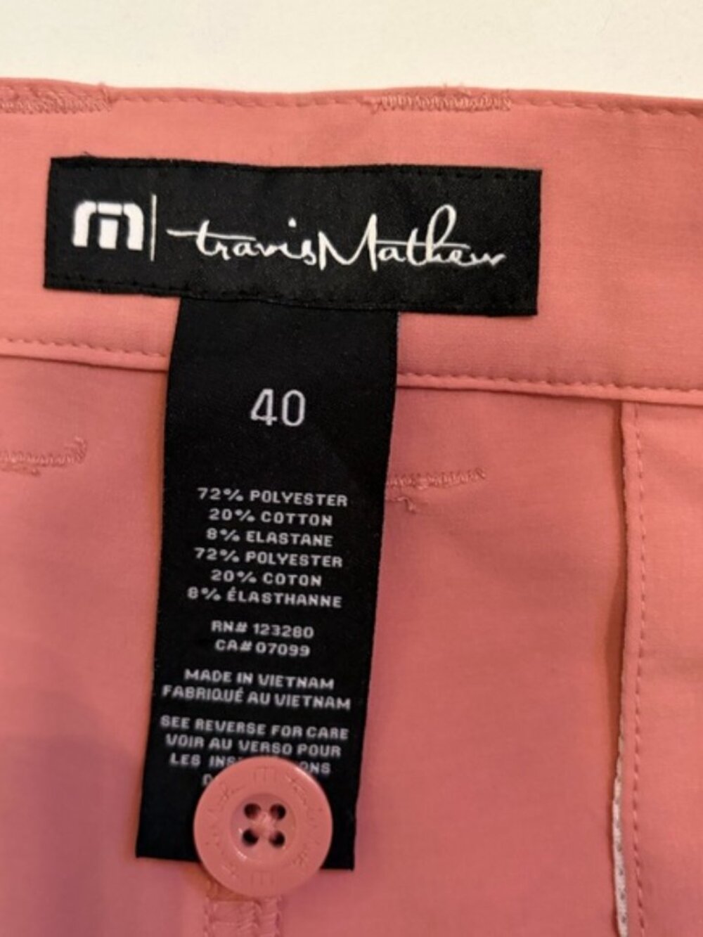Travis Mathew Men’s Shorts Golf NWT Bermuda Golf Shorts 8” size 40 - Picture 6 of 9